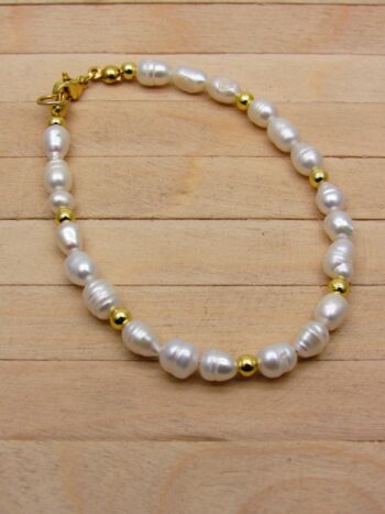 pulsera perlas de rio